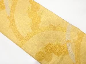 光悦垣に菊模様織り出し　袋帯